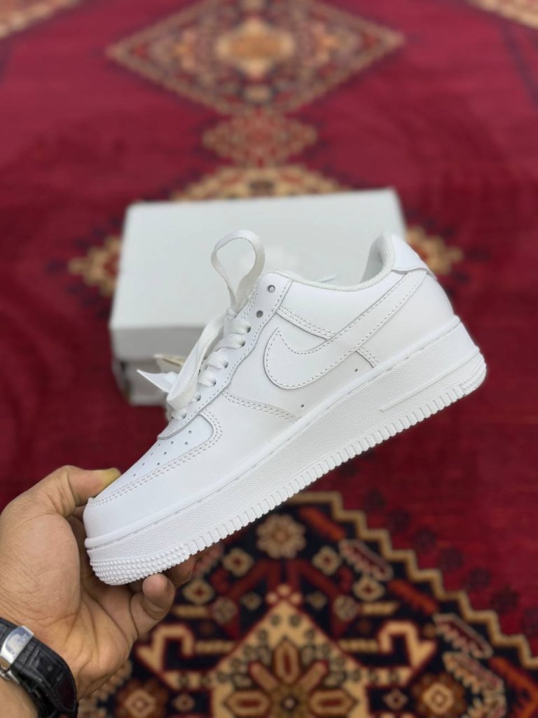 کتونی دخترانه و پسرانه نایکی ایرفورس وان تمام سفید nike airforce 1 - Image 3